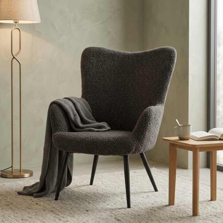 Fauteuil Biblo gris foncé