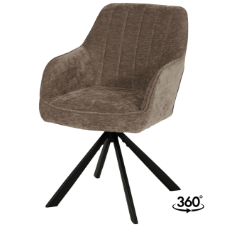 Chaise Nova marron