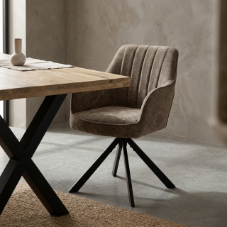 Chaise Nova marron