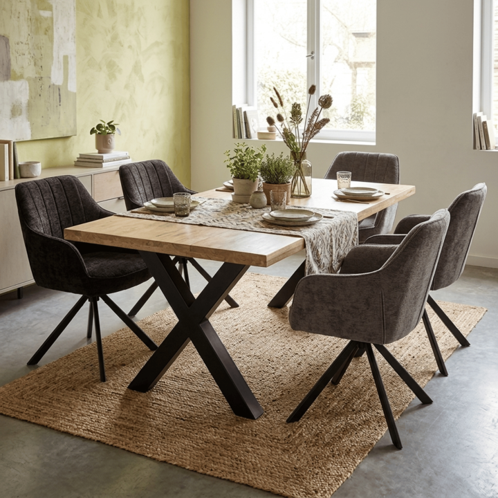 Chaise pivotante Nova gris clair