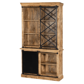 Vitrine Barn 003 bois massif mangue