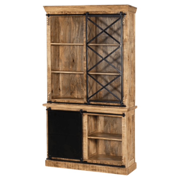 Vitrine Barn 003 bois massif mangue