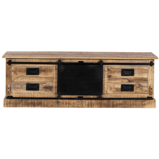 Meuble TV Barn bois mangue/noir