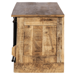 Meuble TV Barn bois mangue/noir