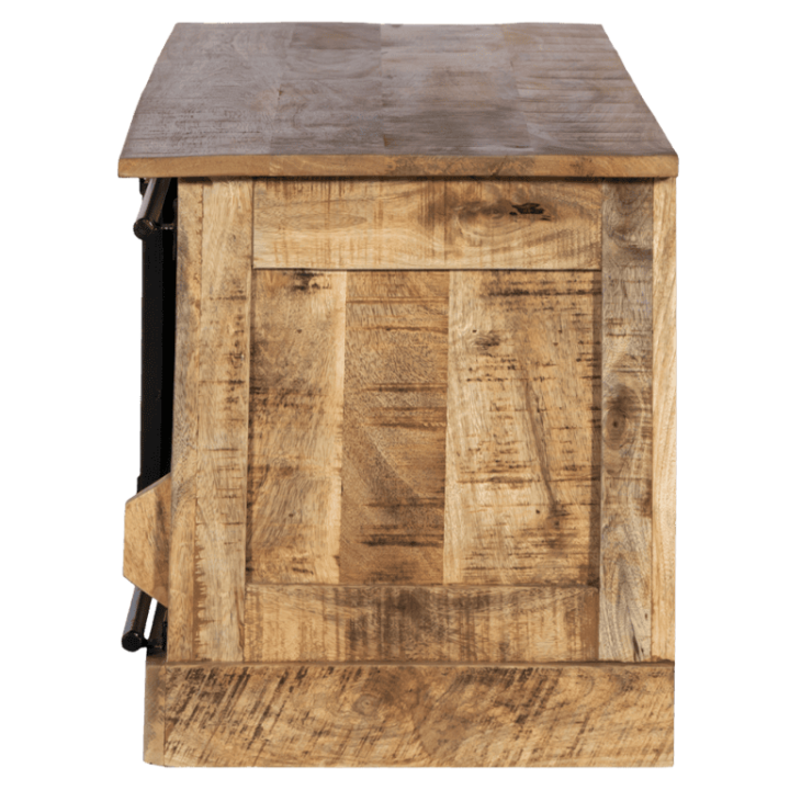 Meuble TV Barn bois mangue/noir
