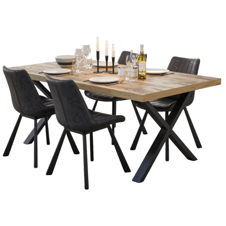 Table Owen 230x100 cm pied "X" TF1915