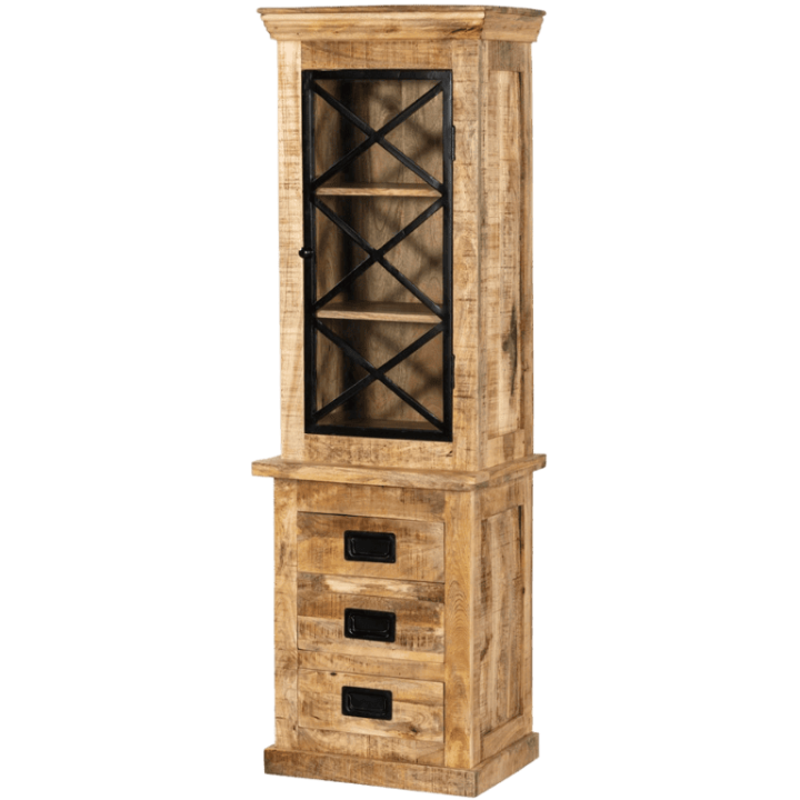 Colonne Barn 009 bois massif mangue