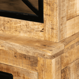 Colonne Barn 009 bois massif mangue