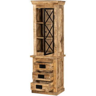 Colonne Barn 009 bois massif mangue