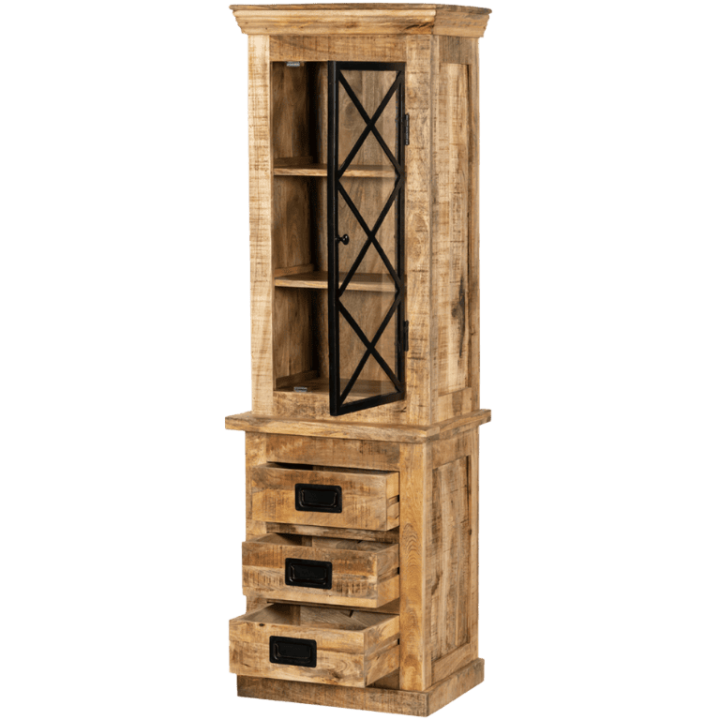 Colonne Barn 009 bois massif mangue