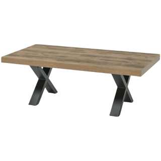 Table de salon Otto pied X scarlet oak
