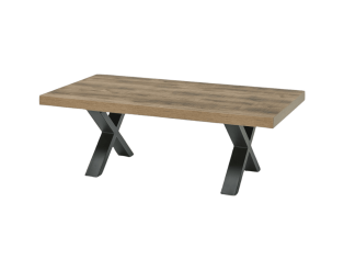 Table de salon Otto pied X scarlet oak