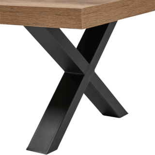Table de salon Otto pied X scarlet oak