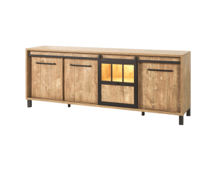 Dressoir Alcatraz orange/noir mat