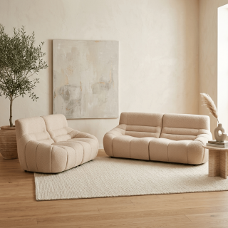 Salon 3 + 2 places - Loua 2225 Beige