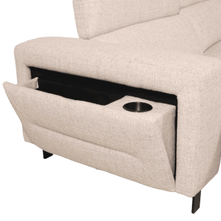 Salon d'angle avec chaise longue KM.6830 beige