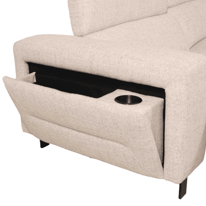 Salon d'angle avec chaise longue KM.6830 beige