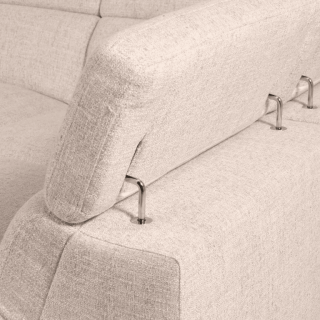 Salon d'angle avec chaise longue KM.6830 beige
