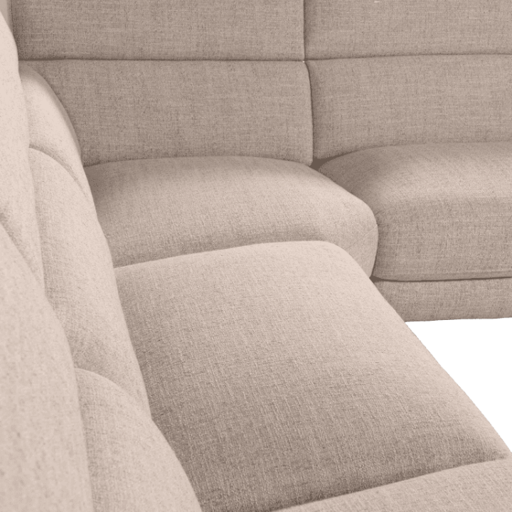 Salon d'angle avec chaise longue KM.6830 beige