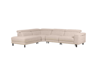 Salon d'angle avec chaise longue à gauche KM.6830