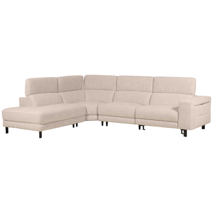 Salon d'angle avec chaise longue à gauche KM.6830