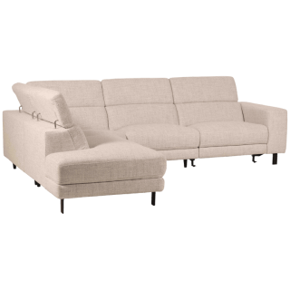 Salon d'angle avec chaise longue à gauche KM.6830