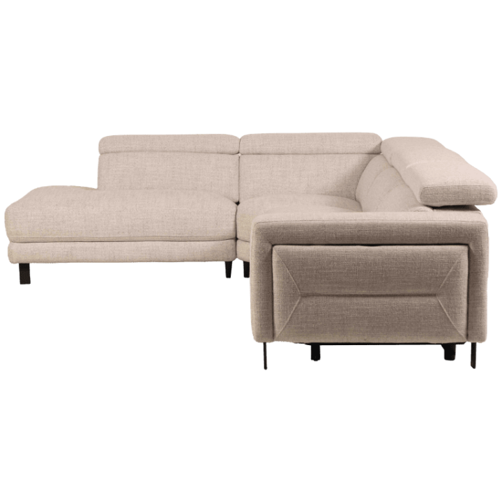 Salon d'angle avec chaise longue à gauche KM.6830