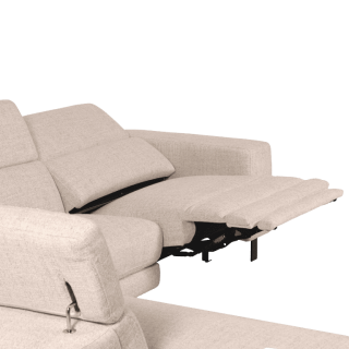 Salon d'angle avec chaise longue à gauche KM.6830