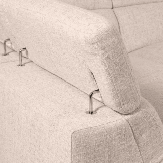 Salon d'angle avec chaise longue à gauche KM.6830