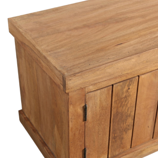 Meuble TV Dhruv bois mangue/nougat