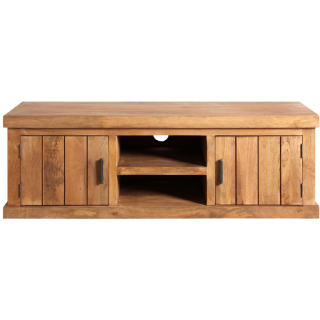 Meuble TV Dhruv bois mangue/nougat
