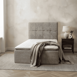 Lit 90 x 200 cm avec matelas intégré ( compressé )