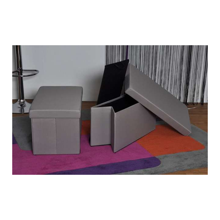 Pouf  pliant Sunny gris