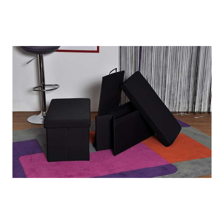 Pouf  pliant Sunny noir
