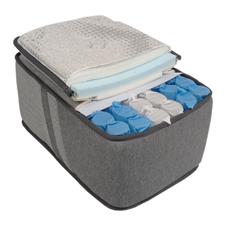 Matelas roulé 140x200 Soren ressorts ensachés/gel