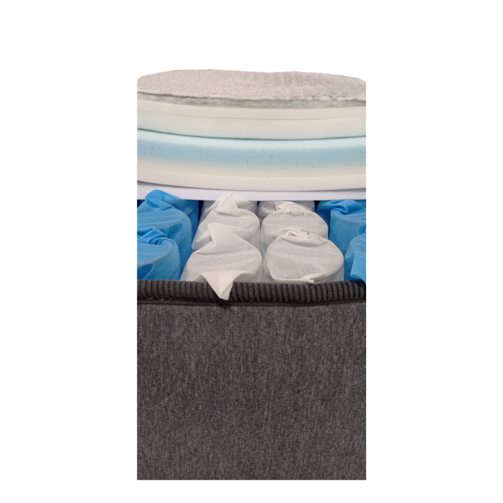 Matelas roulé 140x200 Soren ressorts ensachés/gel