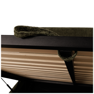 Lit coffre 160 x 200  cm ( Vert ) HUGO