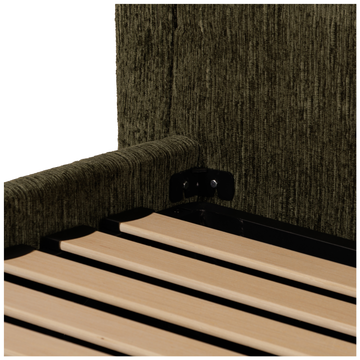 Lit coffre 160 x 200  cm ( Vert ) HUGO