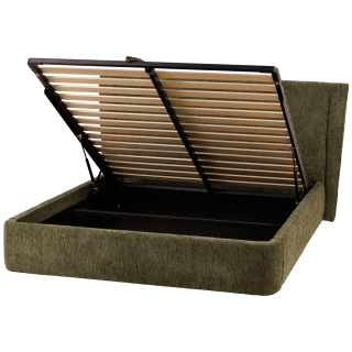 Lit coffre 160 x 200  cm ( Vert ) HUGO