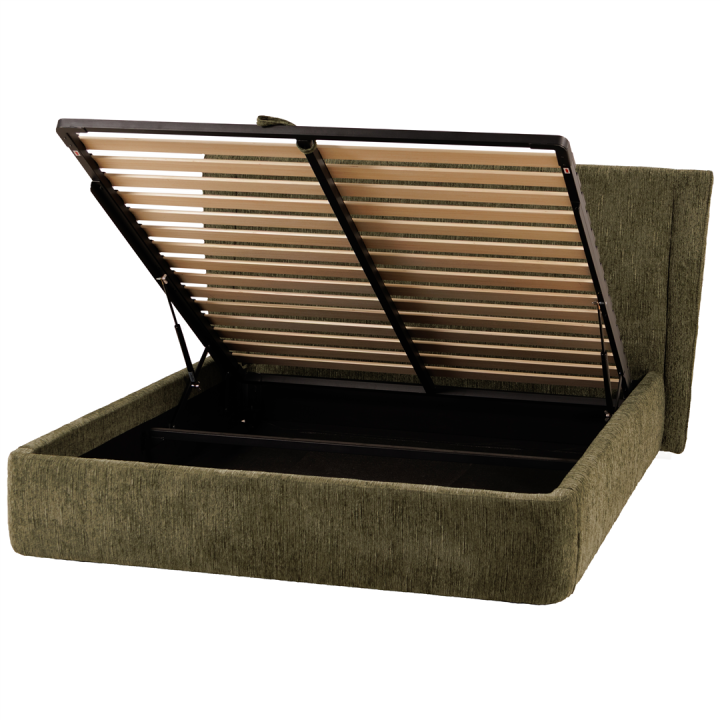 Lit coffre 160 x 200  cm ( Vert ) HUGO
