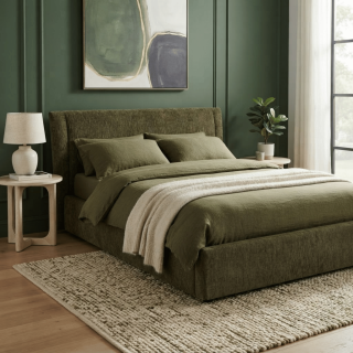 Lit coffre 160 x 200  cm ( Vert ) HUGO