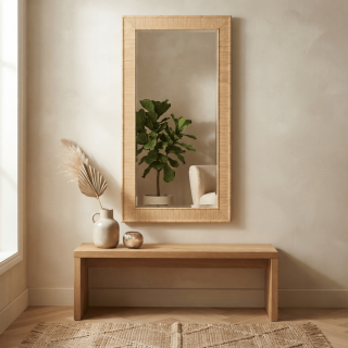 Miroir mural beige  206492