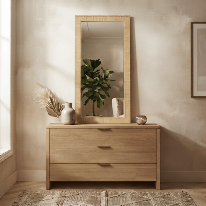 Miroir mural beige  206492