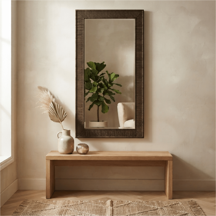 Miroir mural Thea Marron 206492