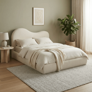 Lit Rhea 140 x 200 cm Beige