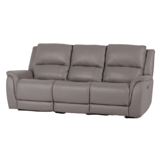 Salon 3 + 3 U70629M cuir gris clair