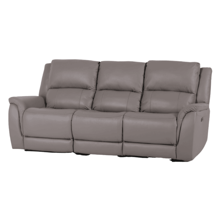 Salon 3 + 3 U70629M cuir gris clair