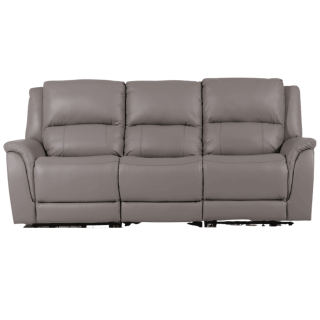 Salon 3 + 3 U70629M cuir gris clair