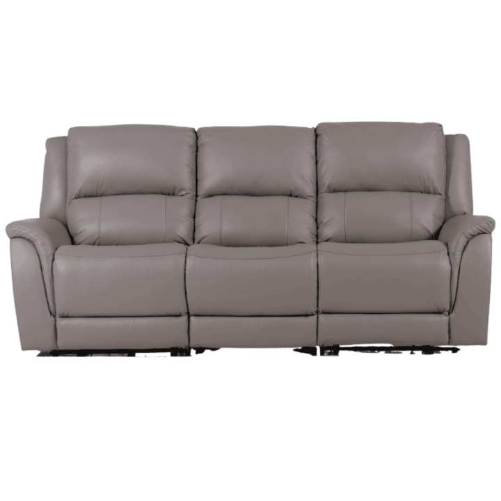 Salon 3 + 3 U70629M cuir gris clair