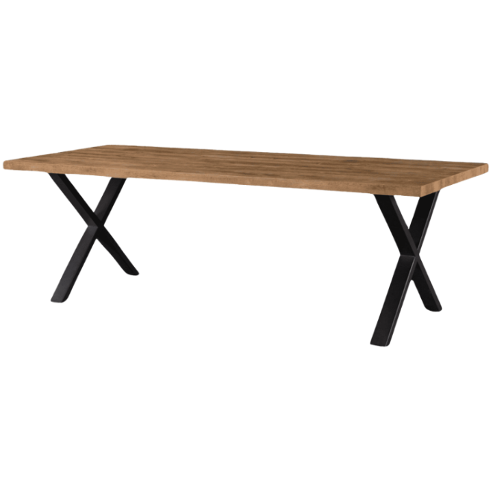Table fixe 200 cm piétement en X Samuel